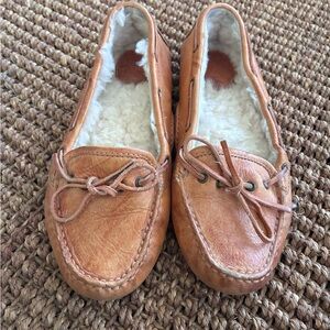 Frye Regina Leather Moccasin slippers w6